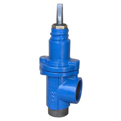 China General Screwed Ends Resilient Seated Non Rising Stem Gate Valve , PN10/16 for sale