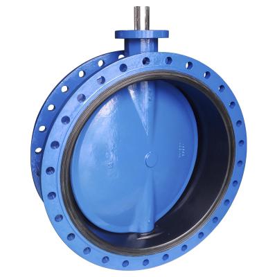 China General PN10 PN16 Double Flange Butterfly Valve Concentric Size From 2