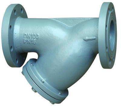 China Hydraulic Filter System MALLEABLE IRON FLANGED Y TYPE STRAINER for sale