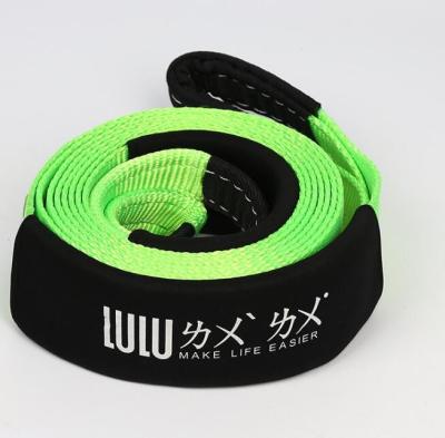 China Factory Supplied Hooks 4M*50cm Polyester Cable Tow Strap Car Tow Rope for sale