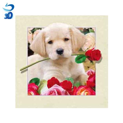 China Lenticular image of the world high quality 5d image of the dog 5d ​​lenticular poster for sale