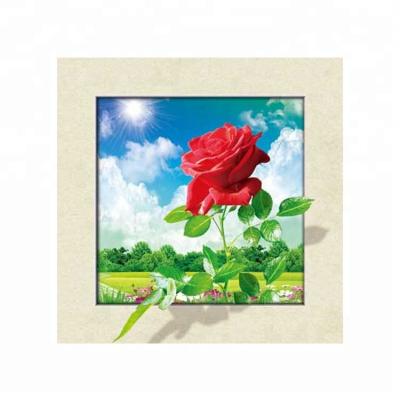 China Worldwide 5D Lenticular Rose Decorative Picture For Bedroom Room 5d Lenticular Picture for sale