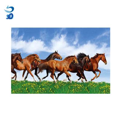 China Worldwide Holiday 2019 3D Lenticular Decoration And Horse Lens Sheet Gift 3d Printing Picture 75 LPI for sale