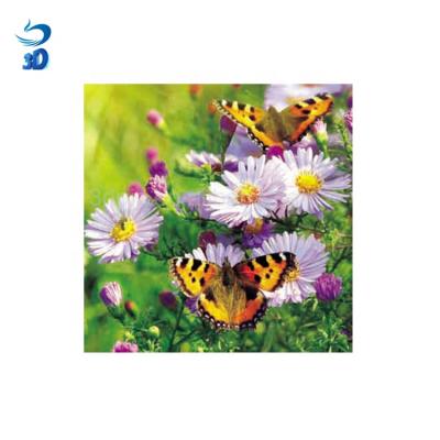 China 3d material environmental pictures of beautiful flowers lenticular 3d poster for sale