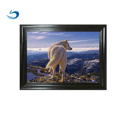 China Decoration wholesales 3d picture of tigers and wolf with 3d frame effect for sale