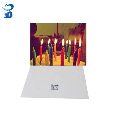 China 5D Custom Design 3D Lenticular Christmas Greeting Card Wedding Card For Gift for sale