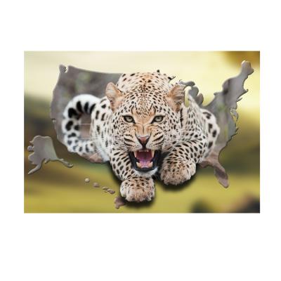 China Global Wholesale 5d Lenticular Postcard 3d Leopard Animal Theme for sale