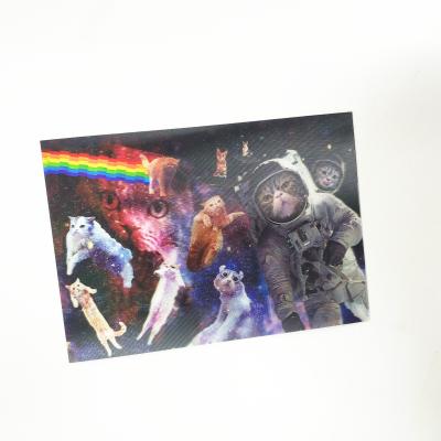 China World High Quality Custom Eco-Friendly 3D Postcard 3D Lenticular Hologram Postcard for sale