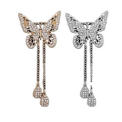 China JAENONES Fashion Trendy High Quality Custom Inspired Insect Brooch Elegant Rhinestone Butterfly Brooch For Woman for sale