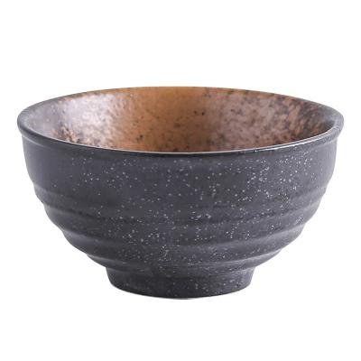 China Sustainable Hot Sale Ceramic Japanese Rice Bowls Porcelain Serving Bowls For Restaurant Hotel for sale