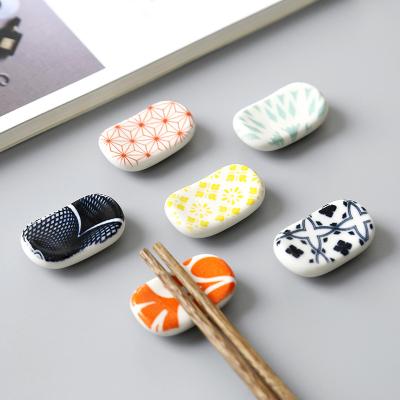 China Viable Wholesale Ceramic Japanese Chopstick Rest Sushi Chopstick Rest for sale