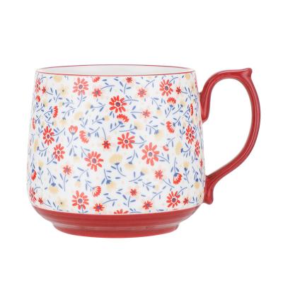 China Best Viable Bohemian Style Coffee Mug Porcelain Milk Ceramic Mug for Wholesale for sale