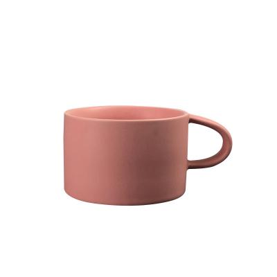 China New Article Macaron Viable Color Porcelain Coffee Mug Ceramic Mug For Logo Customized for sale