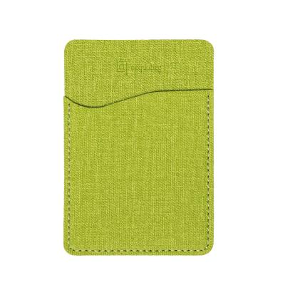 China NATIONAL Self Adhesive PU Card Holer Customize Phone Leather Sorting Case With Sticker for sale