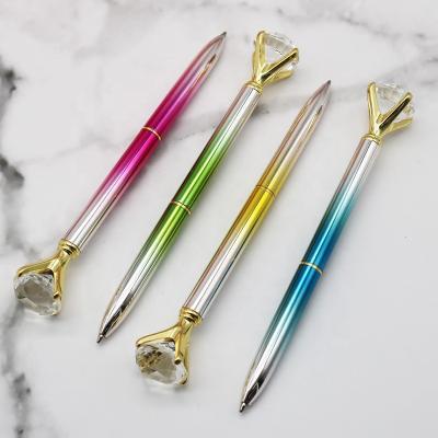 China Promotion\Business\Color Large Crystal Diamond Pens - Beautiful Ballpoint Pen School Stationery\Office New Bling Metal For Women,Coworkers,Kids,Girls for sale