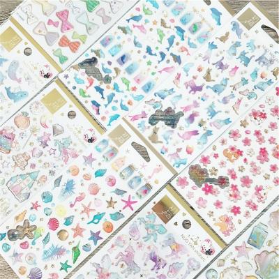 China Cat Cute Deco Foil Epoxy Sticker for sale