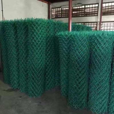 China Easily Assembled Factory Exported Galvanized Diamond Mesh Wire Chain Link Fence Roll Factory Price Promotion for sale