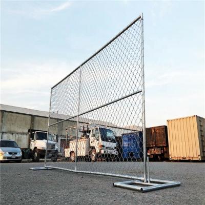 China Easily Assembled 12foot American Galvanized Used Temporary Chain Link Fence Fence Panel For Site for sale