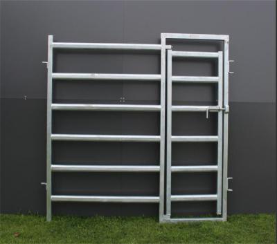 China Easily Assembled Australian Standard Galvanized Heavy Duty Cattle Panel Man Gate Cattle Corral Panel Door for sale