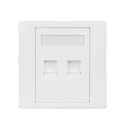 China 86 Type Computer Socket Panel Network Module RJ45 Cable Interface Outlet Wall Switch Faceplate for sale