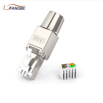 China Microwave RJ45 CAT6A STP rj45 plug Cat6A toolless connector for sale