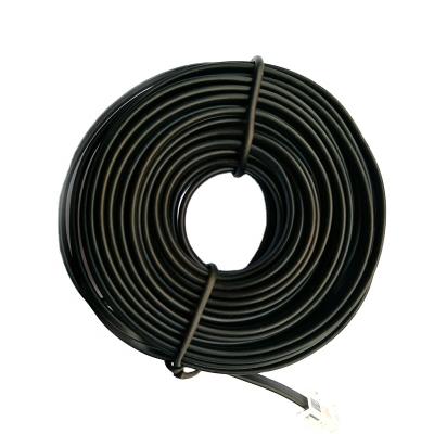 China Indoor RJ11 Microwave Telephone Flat Cable Telephone Cable Work Easily for sale