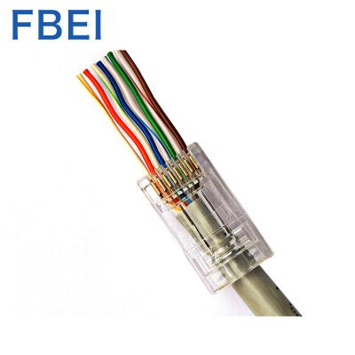 China Microwave Cat6A utp type 8P8C rj45 connector crimp RJ45 connector for sale