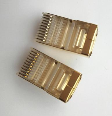 China Microwave Connector 10P10C, 10 Pin STP Connector, Short Boay Socket Gold Planting 3U for sale