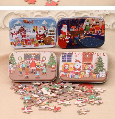 China 2021 Christmas fun hot sale Amazon Christmas snow chimney sound high quality oriented jigsaw toys other jigsaw puzzle toys for sale