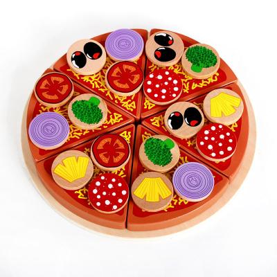 China Play Wooden Toy Children's Pizza Mushroom House Game Simulation Educational Practical Kitchen For 3-6 Years Old for sale