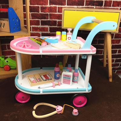 China Pretend Toy Set Educational Hospital Equipment Toy For Baby' S Role Play Game Doctor Cart Toy for sale