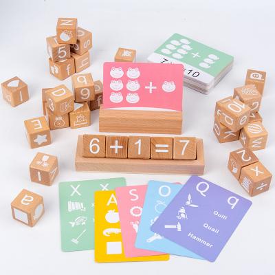 China Montessori Toys Gift Wooden Spelling Word Game Kids Early Educational Toys For Children Learning Toys Montessori Wooden Education Toy for sale