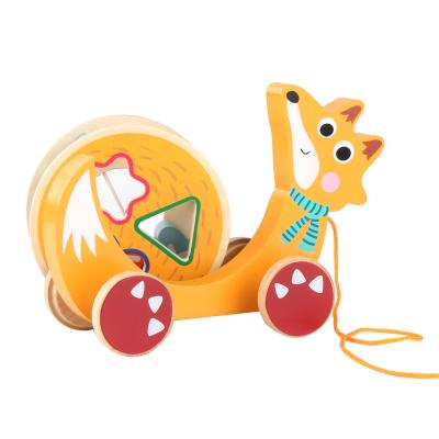 China Creative Multi-Functional Study Trailer Educational Children Toy Animal Shape Baby Walker First Knowledge Assorted Education Learning Toy for sale