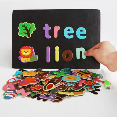 China 2021 New Design Alphabet Letter Educational Wooden Animal Color Magnetic Knowledge Toy Early Education Learning Toys Wholesale for sale