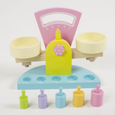 China Building Blocks Toy Kids Educational Wooden Toys from Toy Children Role Play Balancing from Toy Factory Price Wooden Pretend Educational Balance Scales for sale