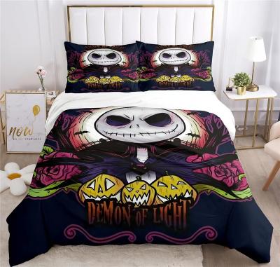 China PORTABLE 3pcs Bed Sheet Pillowcase Digital Printing Comforter Set 3pcs for sale