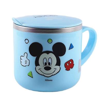 China New Cartoon Mickey Minnie Princess Stainless Steel Heat Insulation Cartoon Scale Water Cup Milk Cup for sale