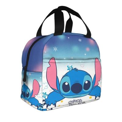 China Keep Fresh and Keep Warm Cute Protective Portable Food Storage Bag Anti-dirty Cartoon Canvas Lunch Box Bag for sale