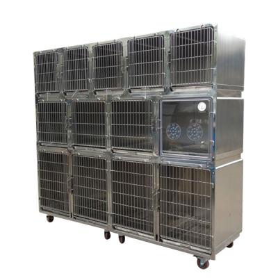 China Viable Veterinary High Quality Veterinary Combination Cage Stainless Steel Pet Cages Animal Cage for sale