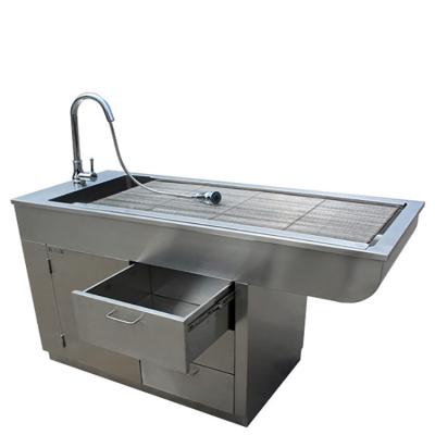 China High Quality Veterinary Pet Grooming Equipment Pet Grooming Tub 304 Stainless Steel Stainless Steel Cleaning Table for sale