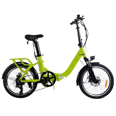 China Shimano 7 Speed ​​E-Bike Lehe S5 Foldable Electric Bicycle Ebike 20 Inch For Adults With Rear Stand for sale