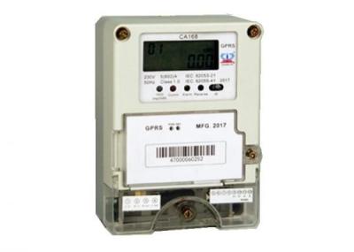 China LCD Display 230V , Class 1.0 GPRS Smart Wireless Single Phase Electric Energy Meter for sale