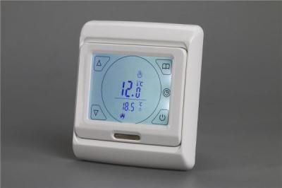 China Floor Heating Touch Screen Programmable Electric Thermostat with Floor Sensor for sale