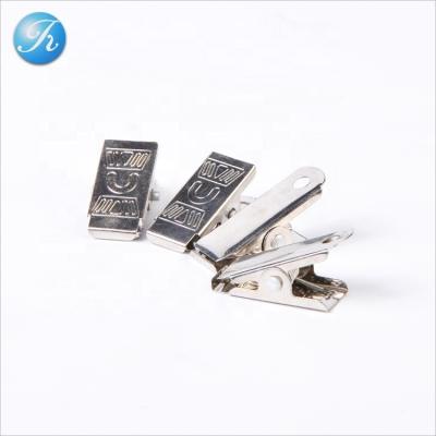 China Metal Foshan Factory Price Metal Badge Clip Iron Bulldog Clip for sale