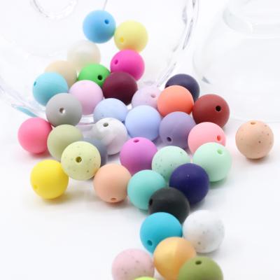 China wholesale 100%food grade silicone Teether BPA free food grade bead for jewelry baby teething silicone beads for sale