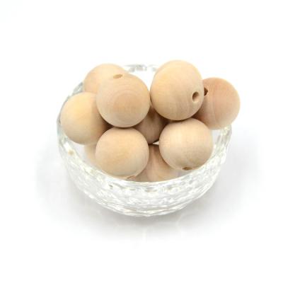 China Unfinished Natural Bon Rond Wood Beads Maple Eco-Friendly Material for sale