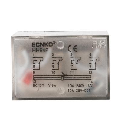 China JQX-13F HH64P cheap and good quality sealed general purpose relay LY4 14Pin with silver contact ECNKO factory direct sale for sale