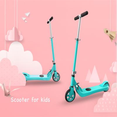 China DDP Mini Children Kids Electric Scooter With Foot Brake for Aged 6 Years Boys Girls Hot E Scooters baby Led Wheels for sale