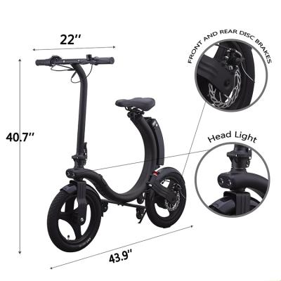 China Manufacturers of High Quality Foldable Electric Bicycles 14Inch 350W Electric Dirt Bike Adult for sale