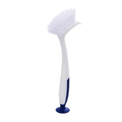 China Multifunctional neco viable plastic kitchen dish cleaning brush with suck for sale